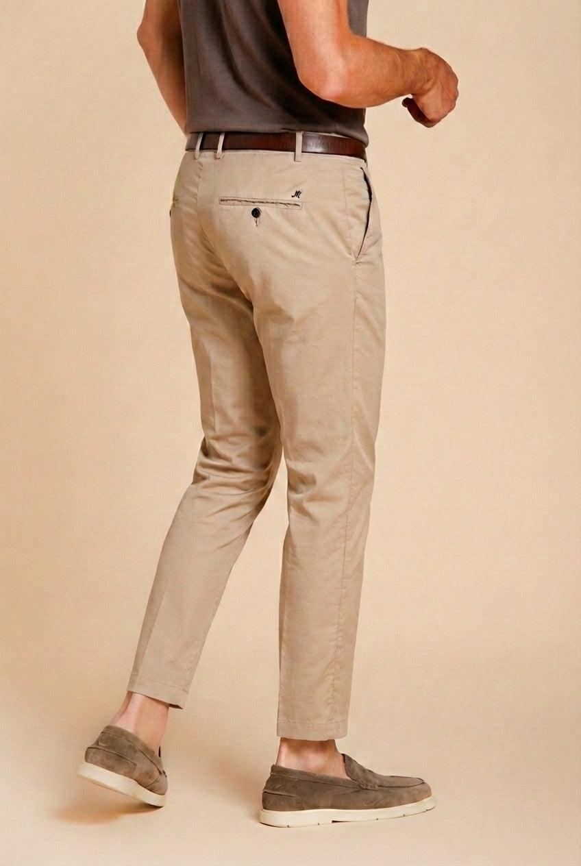 Milano men's chino pants in stretch gabardine extra slim fit ①