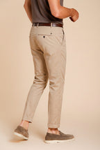 Milano men's chino pants in stretch gabardine extra slim fit ①