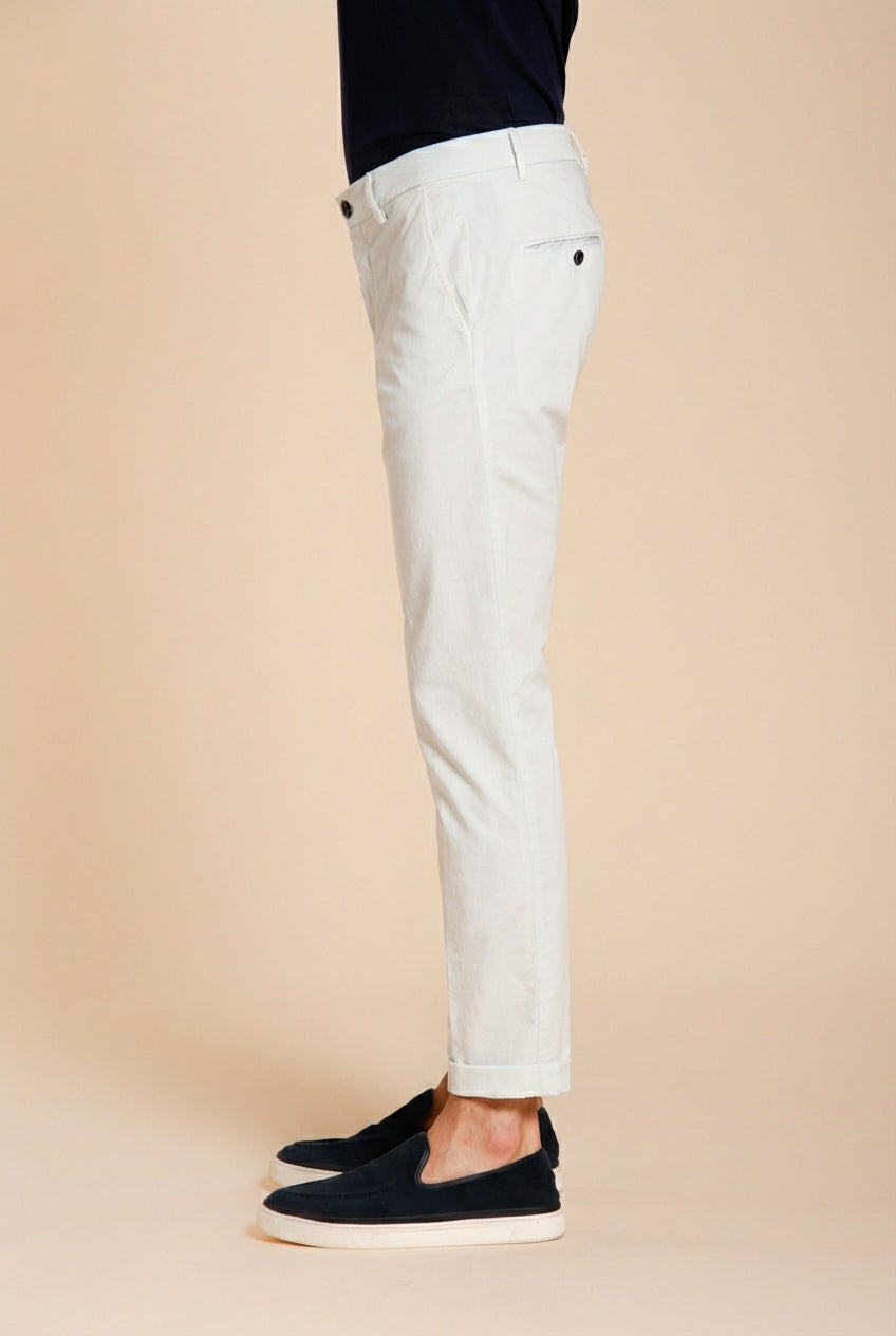 Milano men's chino pants in stretch gabardine extra slim fit ①