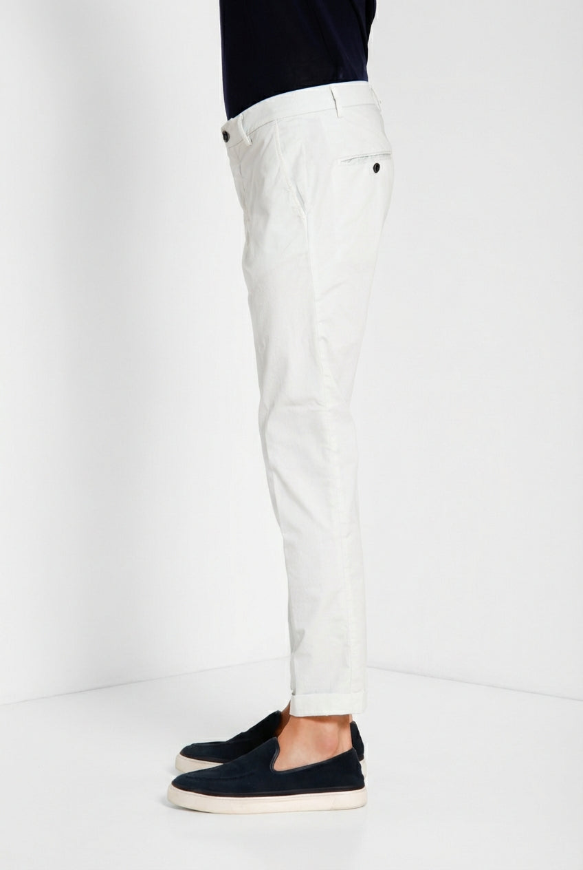 Milano men's chino pants in stretch gabardine extra slim fit ①