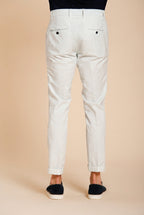 Milano men's chino pants in stretch gabardine extra slim fit ①
