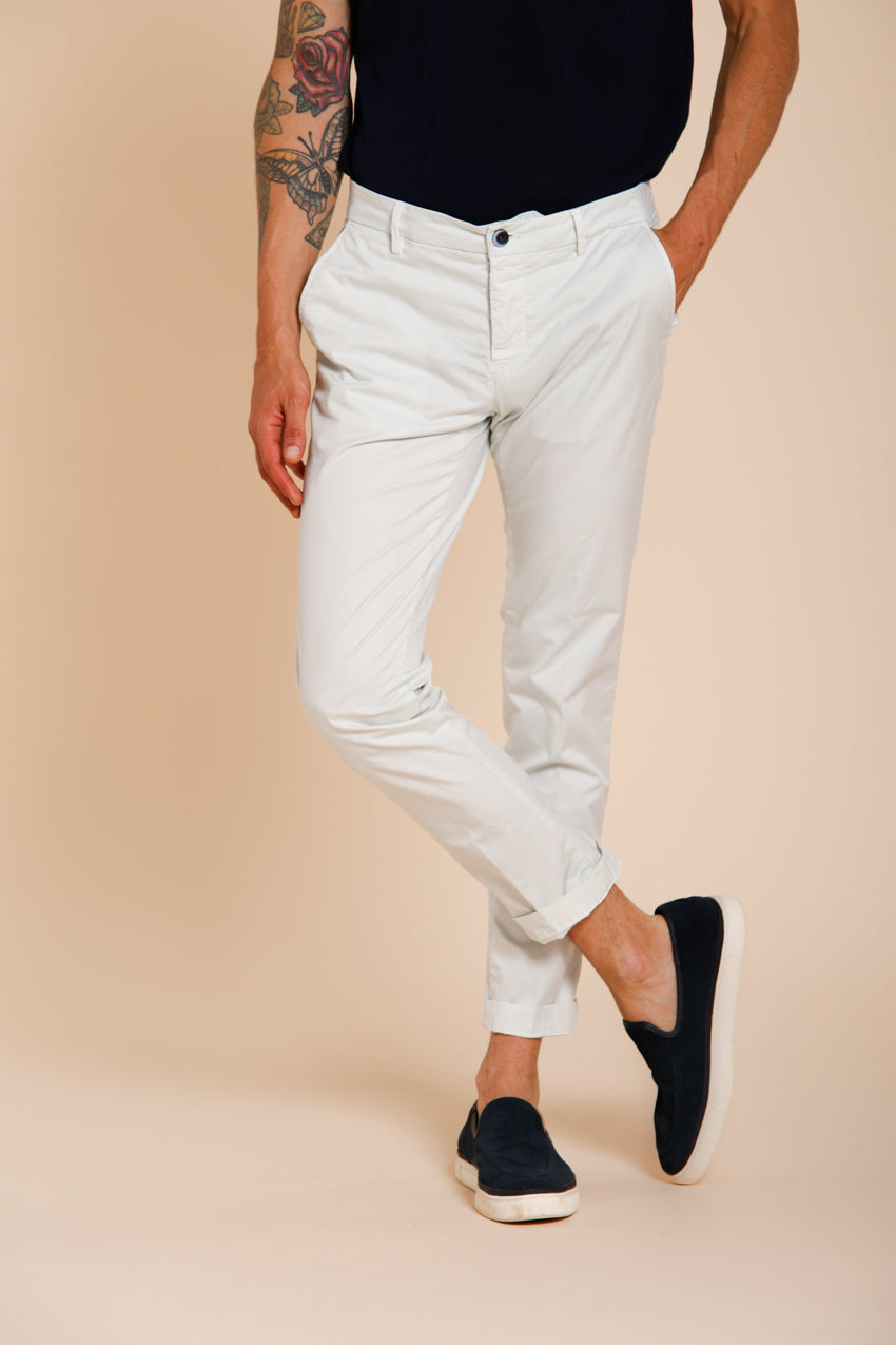 Milano men's chino pants in stretch gabardine extra slim fit ①