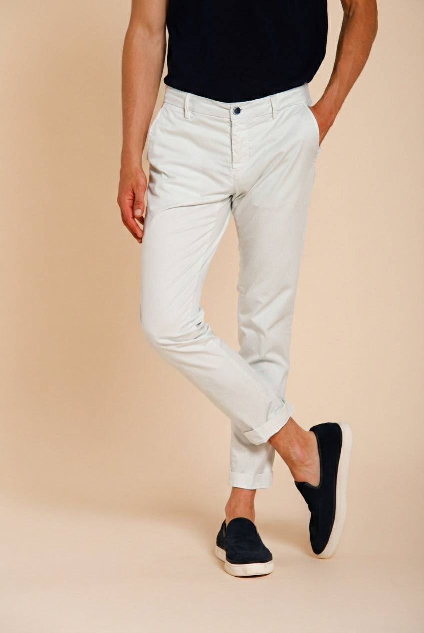 Milano men's chino pants in stretch gabardine extra slim fit ①