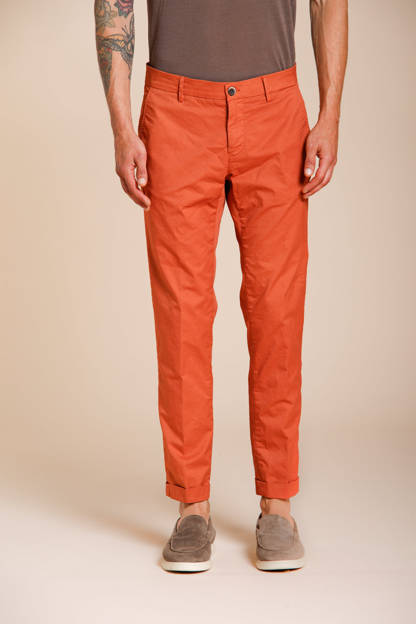 Milano men's chino pants in stretch gabardine extra slim fit ①