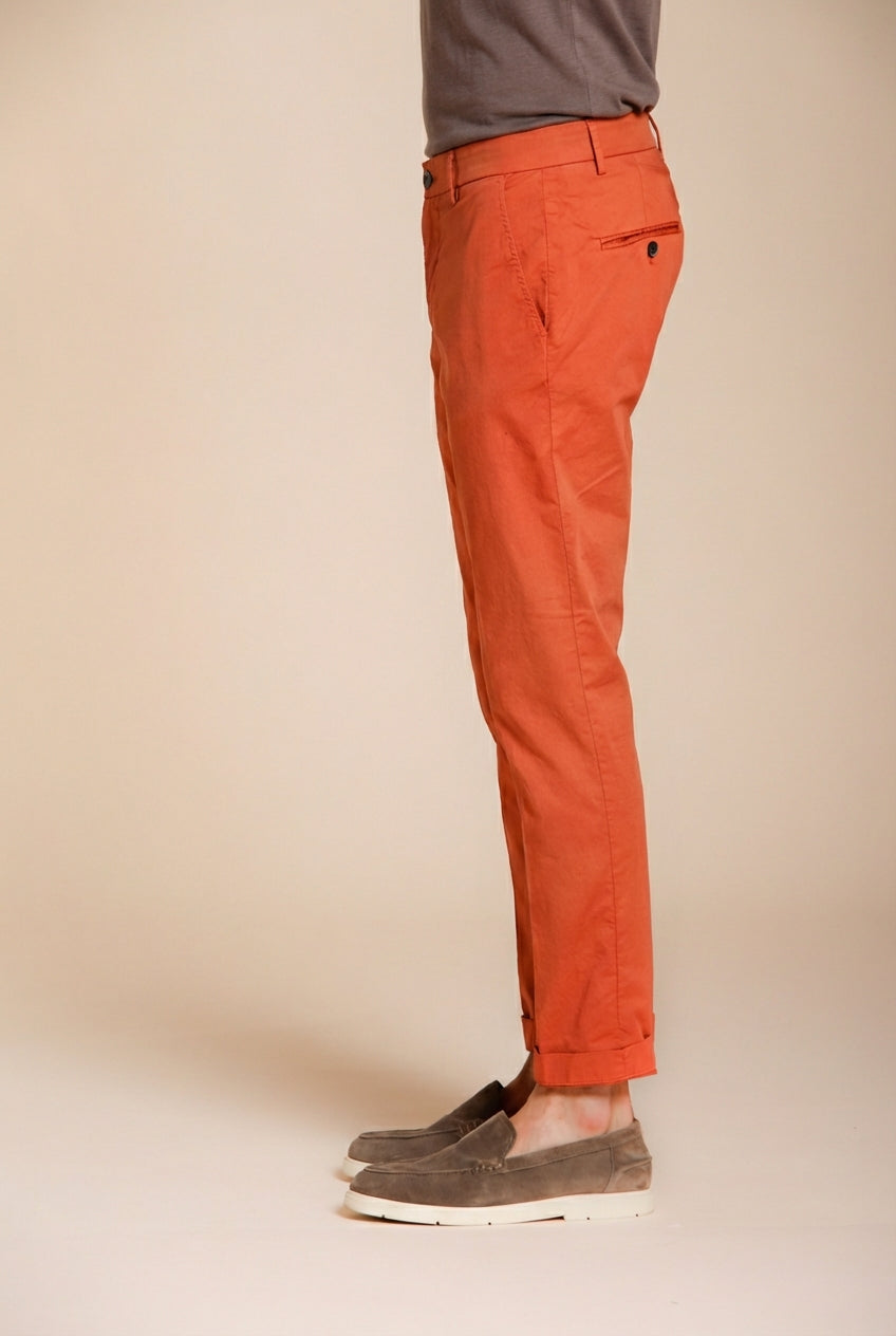 Milano men's chino pants in stretch gabardine extra slim fit ①