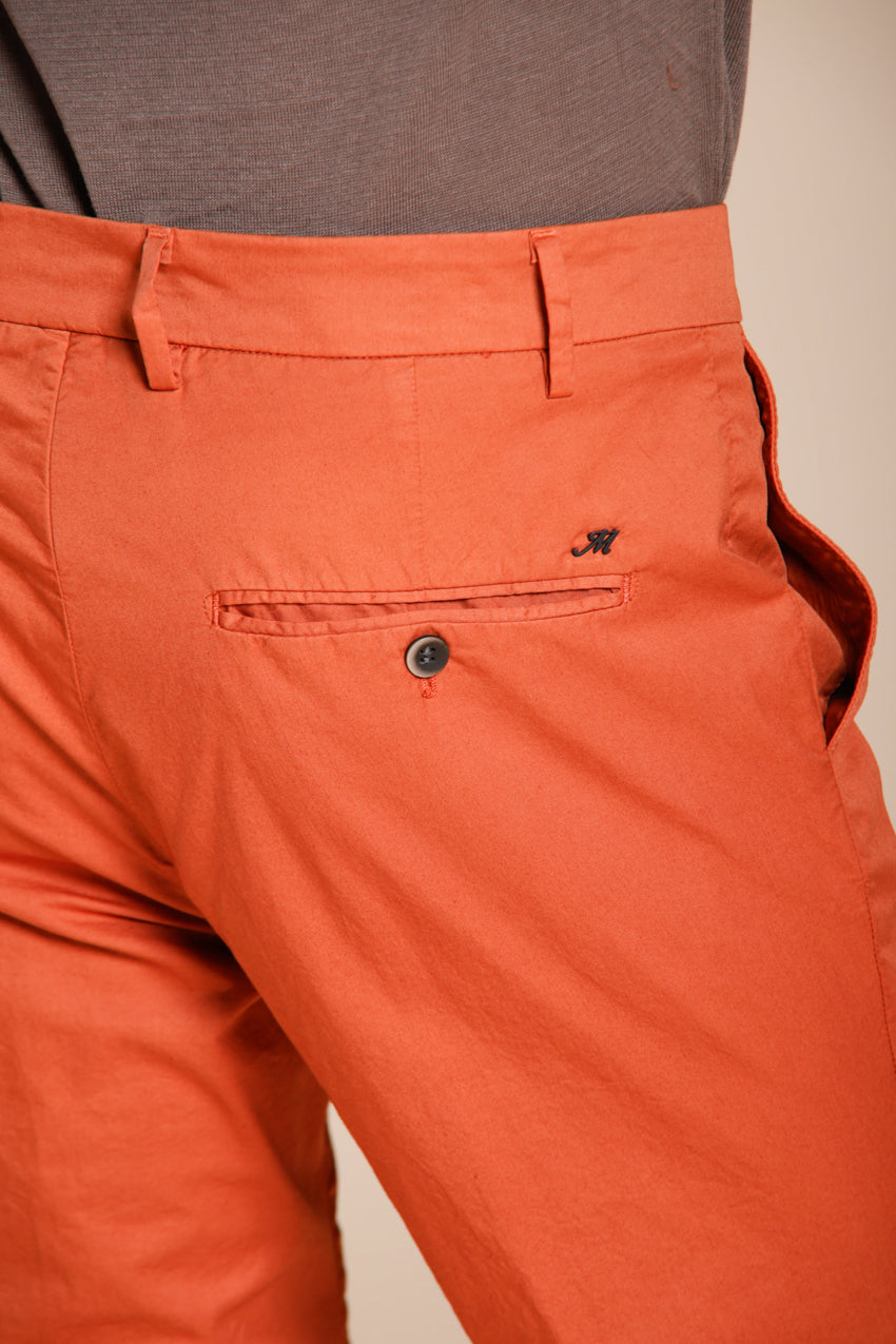 Milano men's chino pants in stretch gabardine extra slim fit ①