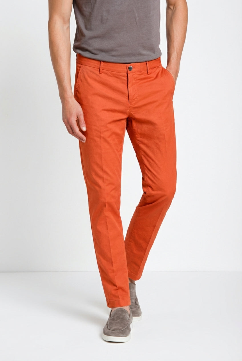 Milano Herren Chinohose aus Stretch-Gabardine extra slim fit ①
