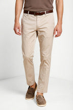 Milano pantalon chino homme en gabardine stretch extra slim fit ①