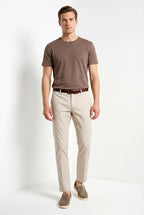 Milano pantalon chino homme en gabardine stretch extra slim fit ①