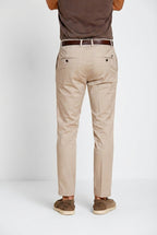 Milano pantalon chino homme en gabardine stretch extra slim fit ①