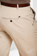 Milano pantalon chino homme en gabardine stretch extra slim fit ①