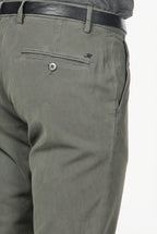 Milano chino pants for men in stretch gabardine, extra slim fit ①
