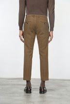 Milano chino pants for men in stretch gabardine, extra slim fit ①