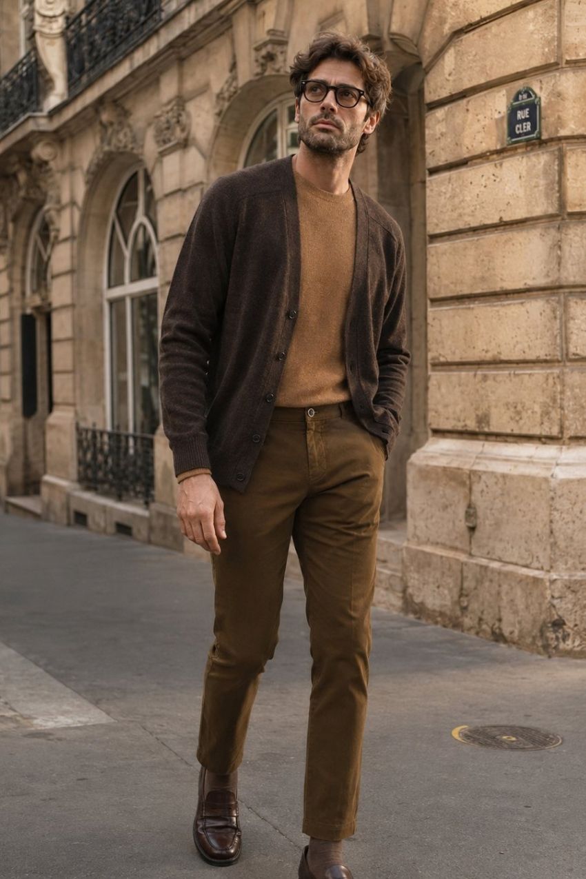 Milano Chinohose Herren in Stretch-Gabardine Extra Slim Fit ①