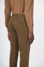 Milano chino pants for men in stretch gabardine, extra slim fit ①