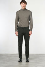 Milano men’s chino pants in stretch gabardine, extra slim fit ①