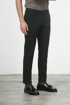 Milano men’s chino pants in stretch gabardine, extra slim fit ①
