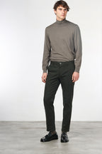 Milano men’s chino pants in stretch gabardine, extra slim fit ①
