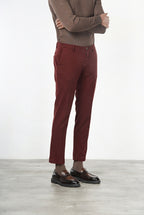 Milano chino pants for men in stretch gabardine, extra slim fit ①