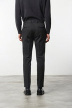 Milano chino pants for men in stretch gabardine, extra slim fit ①