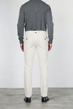 Milano pantalone chino uomo in velluto 500 righe extra slim fit ①