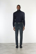 Milano men's chino trousers in velvet 500 extra slim fit stripes ①