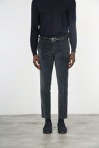 Milano men's chino trousers in velvet 500 extra slim fit stripes ①