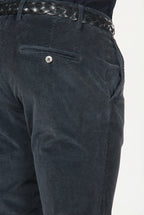 Milano men's chino trousers in velvet 500 extra slim fit stripes ①