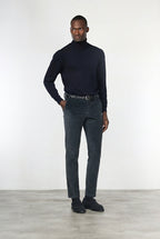 Milano men's chino trousers in velvet 500 extra slim fit stripes ①