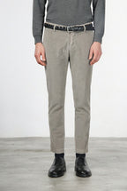 Milano pantalone chino uomo in velluto 500 righe extra slim fit ①