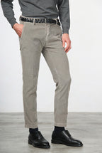 Milano pantalone chino uomo in velluto 500 righe extra slim fit ①
