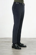 Milano pantalon chino homme en velours côtelé 500 raies, extra slim fit ①