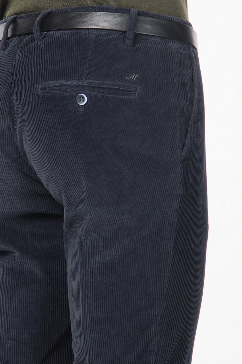 Milano pantalon chino homme en velours côtelé 500 raies, extra slim fit ①