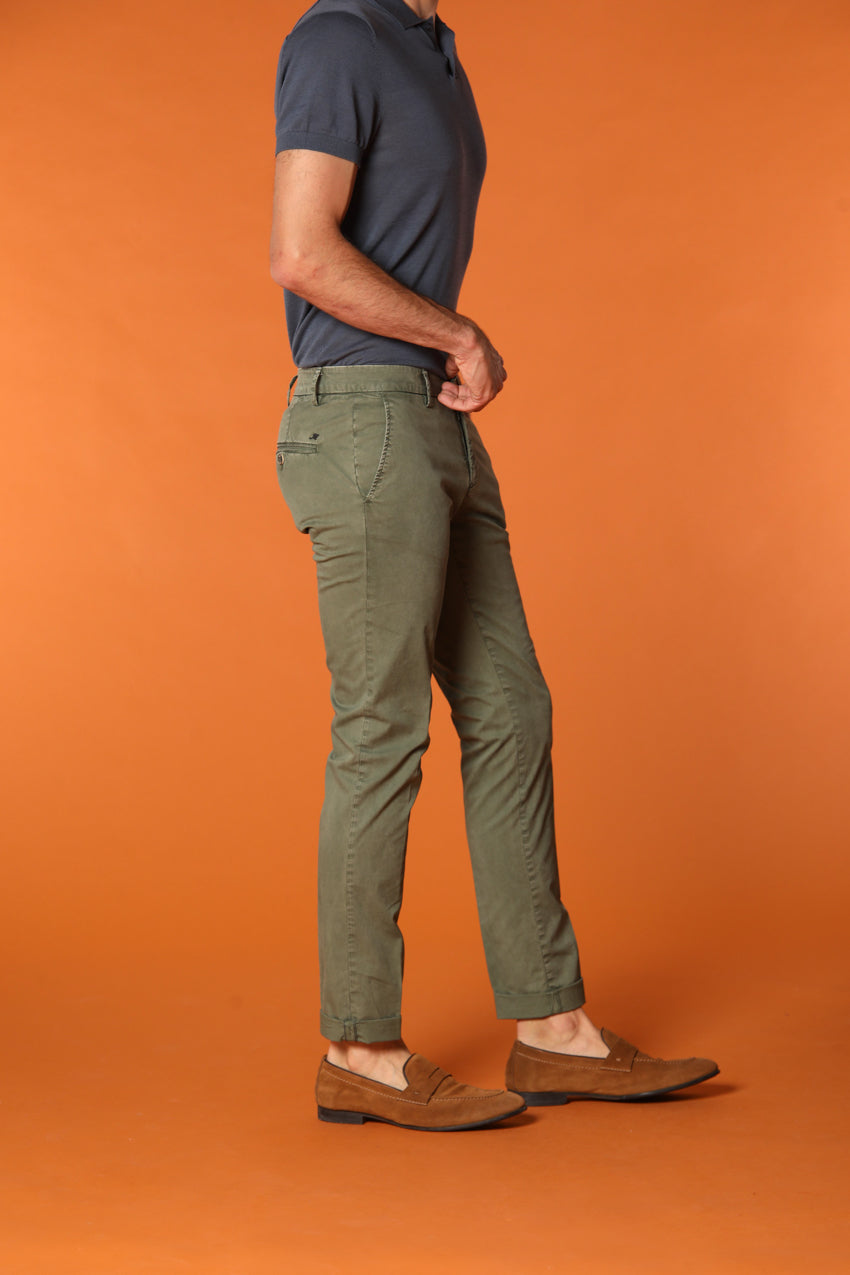 Milano Essential Pantalon chino homme en coton pima twill stretch Extra slim fit