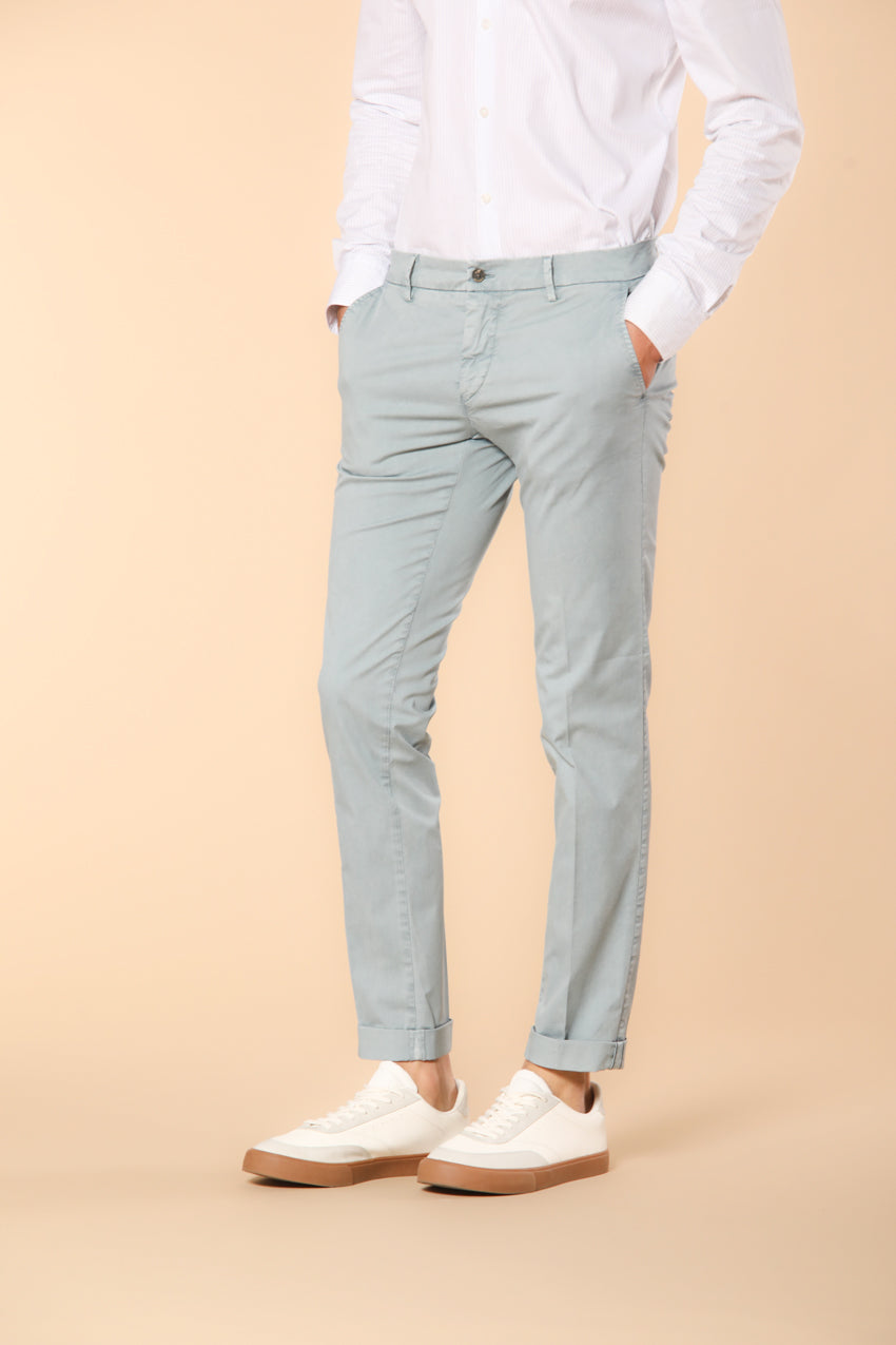 Milano Essential men's chino pants in pima cotton stretch twill extra slim fit