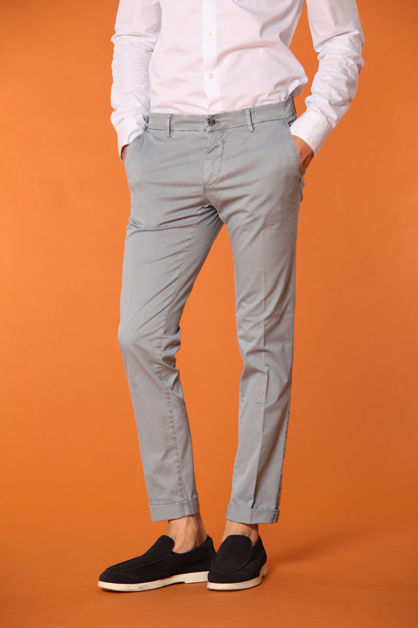 Milano Essential Pantalon chino homme en coton pima twill stretch coupe extra slim fit