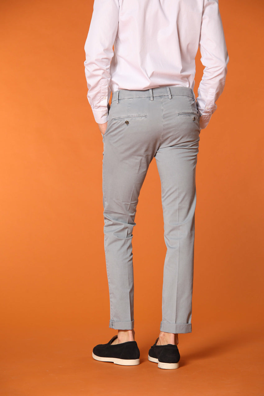 Milano Essential Pantalon chino homme en coton pima twill stretch coupe extra slim fit
