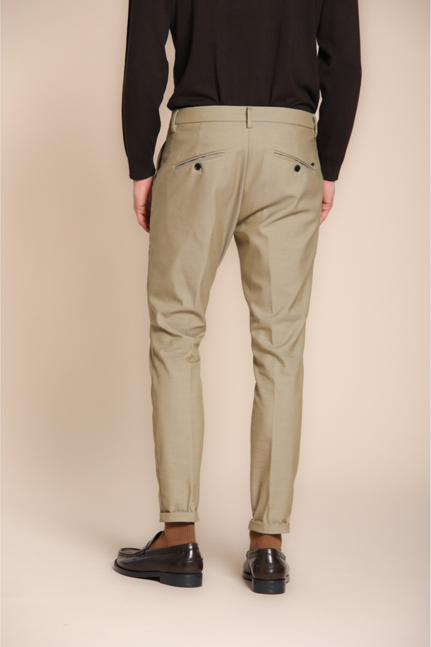 Osaka pantalon chino homme en coton laine carrot fit