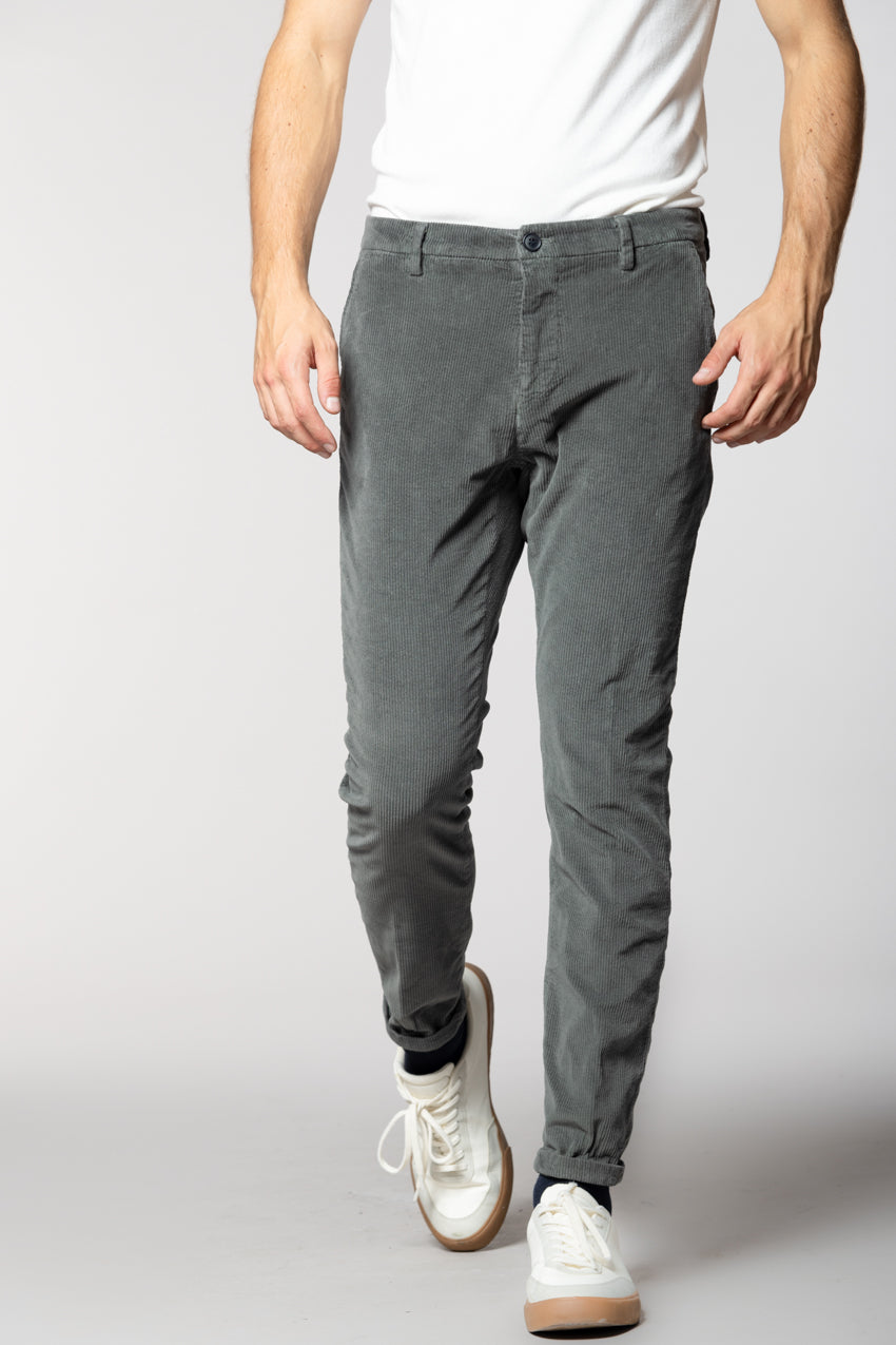 Osaka pantalon chino homme en velours 500 raies carrot fit