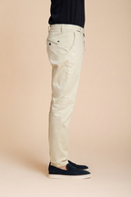 Osaka men's chino pants in fine cotton and lyocell tricotina carrot fit