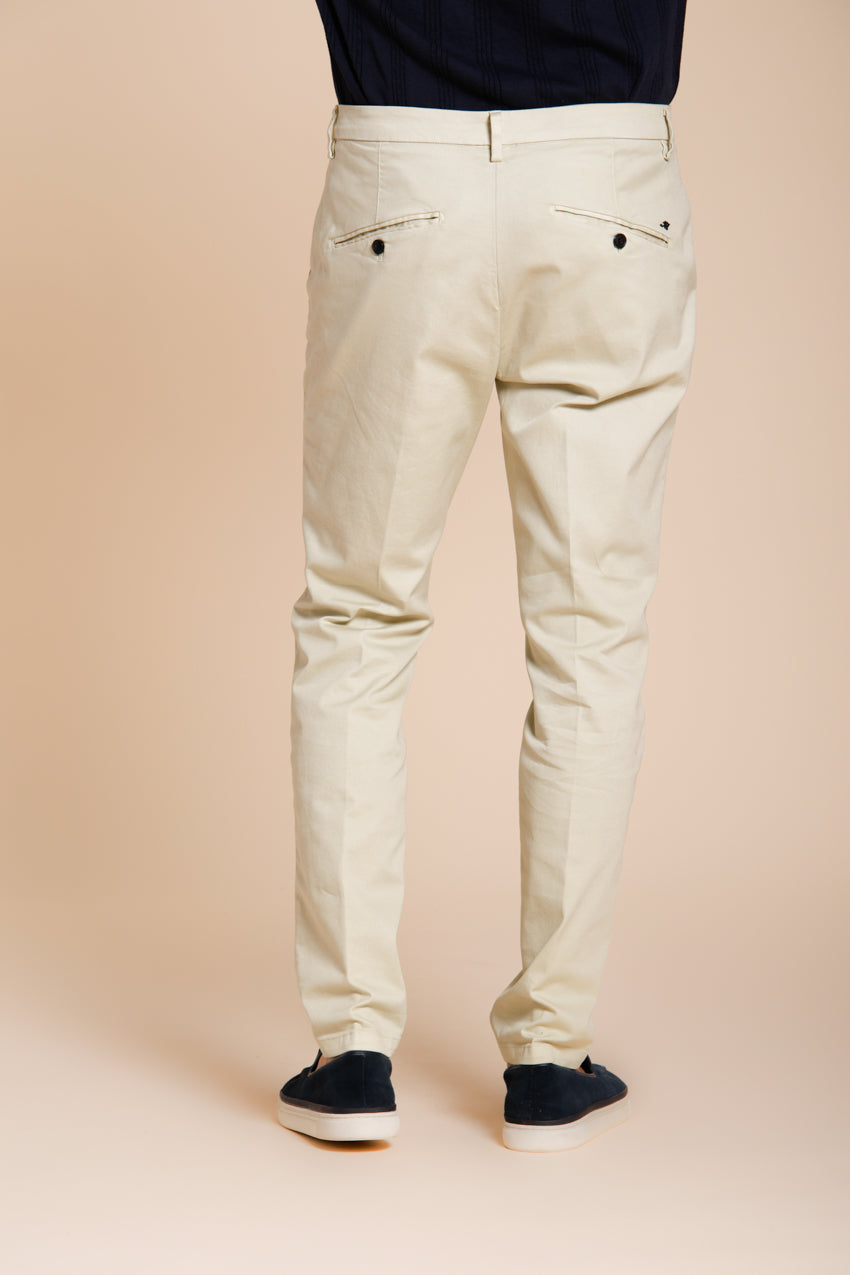 Osaka men's chino pants in fine cotton and lyocell tricotine carrot fit