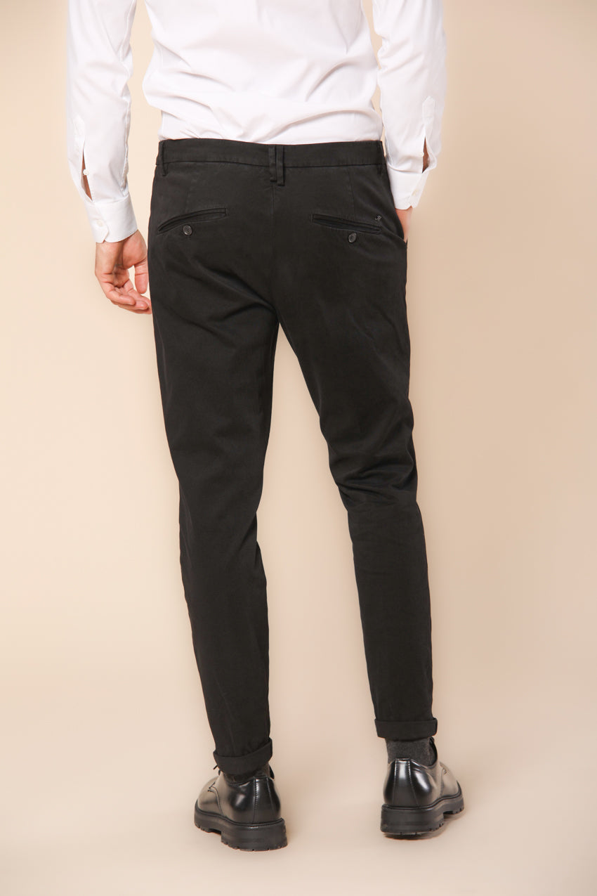 Osaka 1 Pinces Pantalon chino homme en coton strech coupe carrot