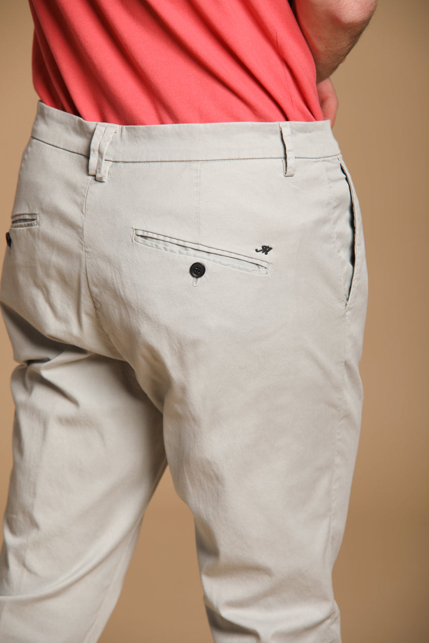 Osaka 1 Pinces pantalon chino homme en twill de coton et lyocell carrot fit