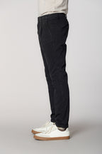 Osaka 1 Pinces pantalon chino homme en coton soie carrot fit