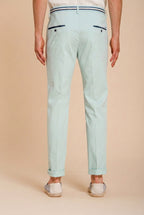 Torino Summer pantalon chino homme en twill de coton et lyocell slim fit