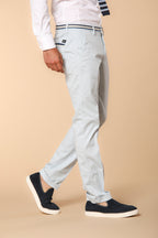  Torino Summer men's chino pants in cotton and lyocell twill slim fit
