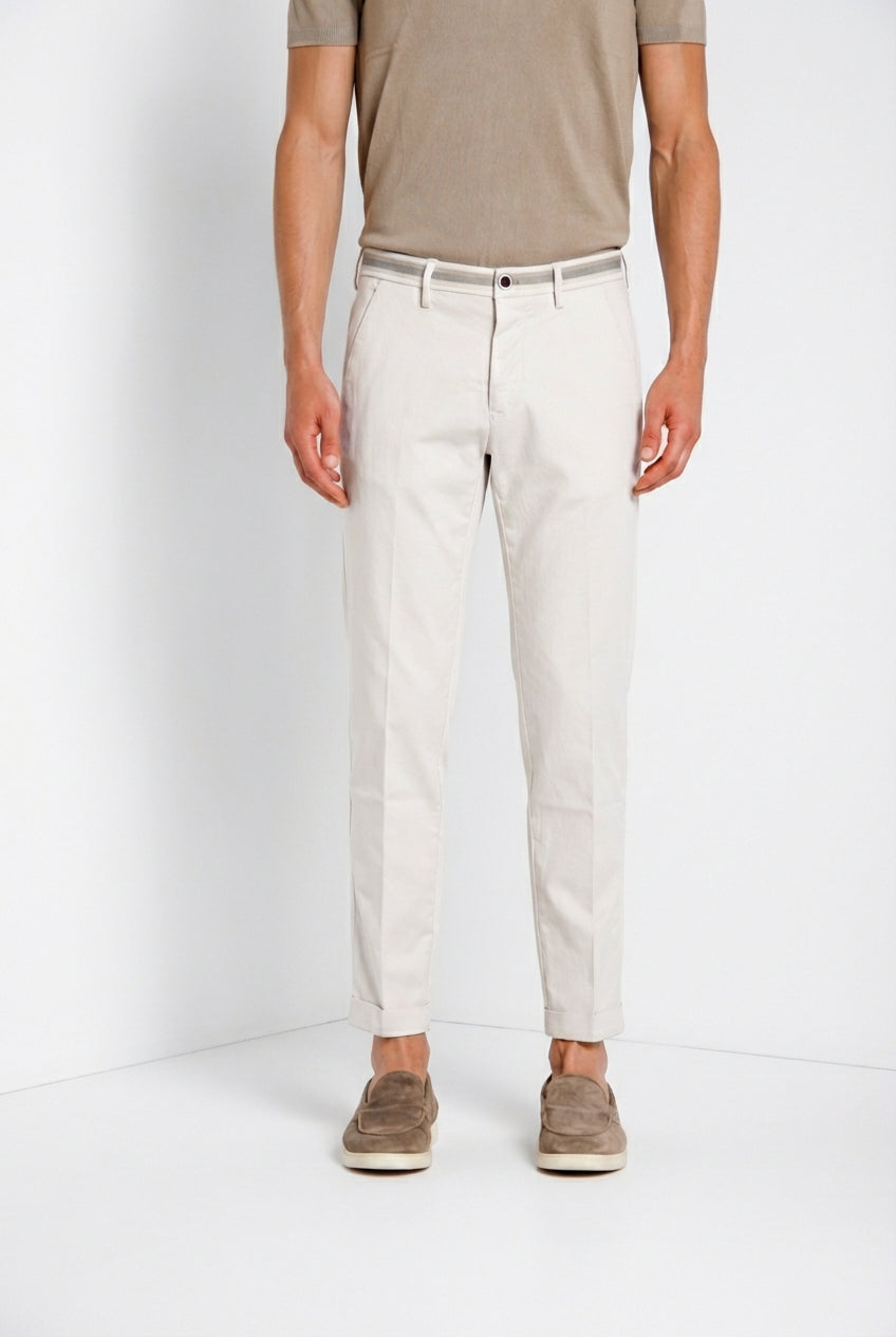 Torino Summer Hose Chino Herren aus Baumwoll und Lyocell Twill slim fit