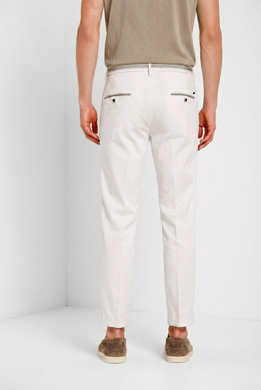 Torino Summer Hose Chino Herren aus Baumwoll und Lyocell Twill slim fit