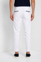 Torino Summer pantalon chino homme en twill de coton et lyocell slim fit
