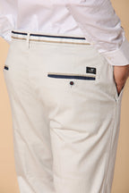 Torino Summer Herren Chino Hose aus Baumwoll- und Lyocell-Twill Slim Fit